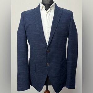 Hugo Boss Raye 7 extra slim fit wool & linen Jacket